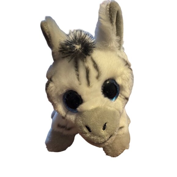 Ty Beanie Boos "Stripes" Zebra Plush Toy Sparkle Eyes 2011 - Picture 2 of 6